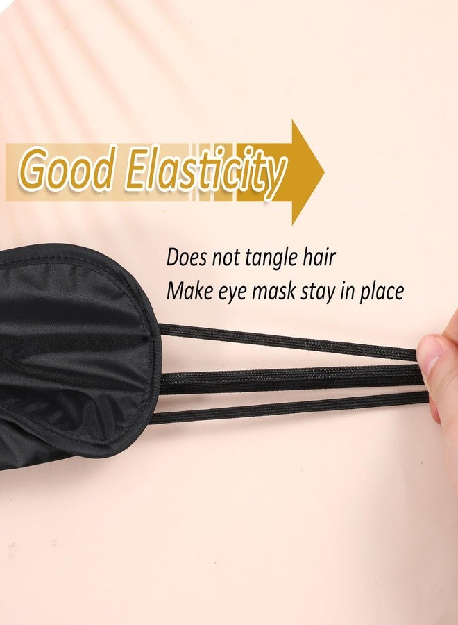 Alrhso 12 Pcs Blind Fold for Game Sleep Eye Masks Set, Black Blindfolds Mask Games Eye Cover with Adjustable Elastic Strap Blind Folds for Game, Travel Sleeping - Image 2
